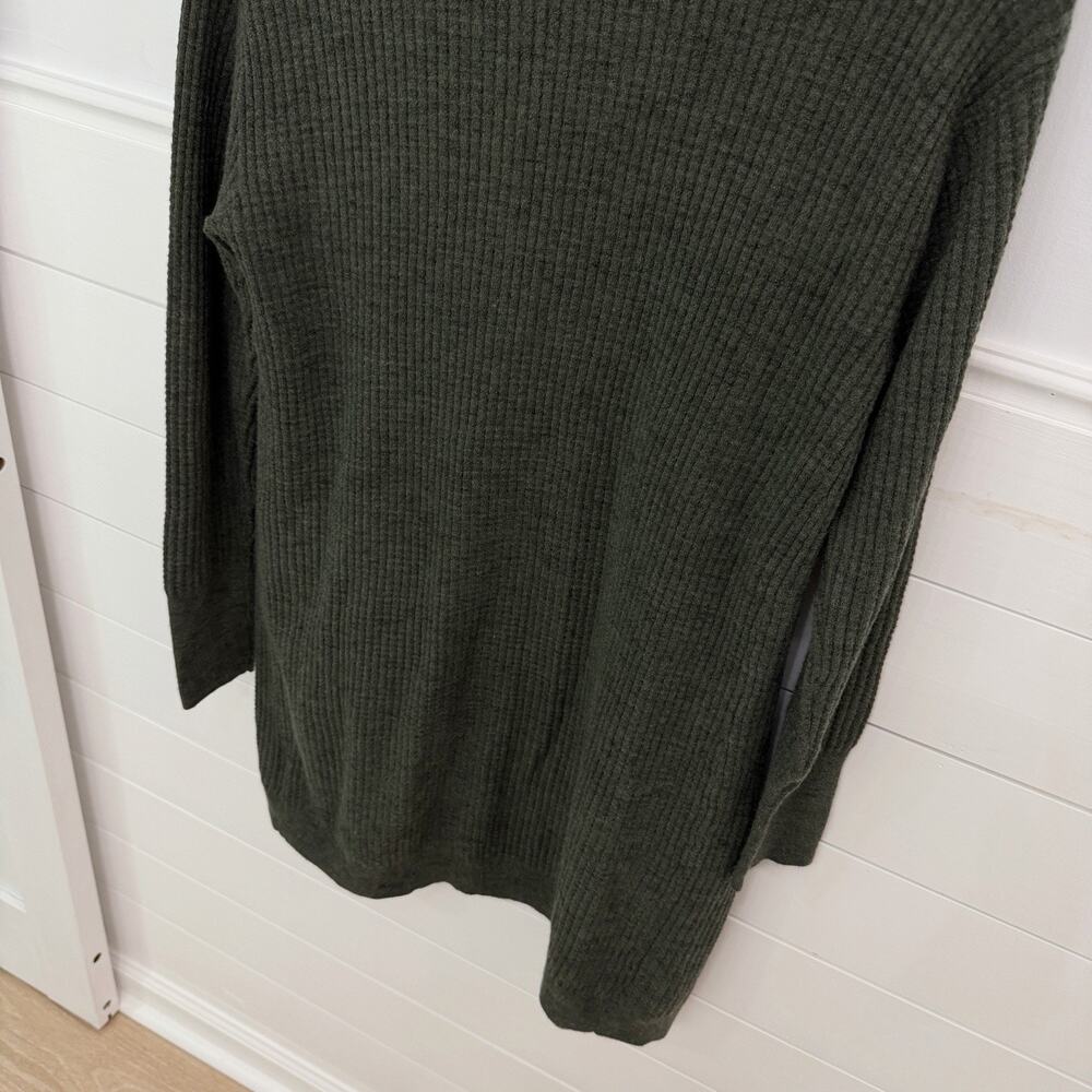 Women’s Calia By Carrie Underwood Green Long Ribbed Cardigan Sweater M - Picture 7 of 7